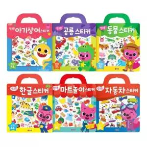 핑크퐁 스티커북 6종 세트