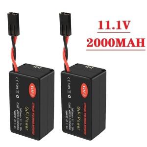 11.1V 2000mAh 20C 재활용 가능한 고출력 드론 배터리 Parrot AR.Drone 2.0 쿼드콥터용으로 설계됨 긴 비