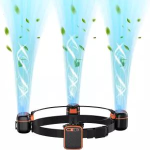 3개의 소형 선풍기를 갖춘 Axnol 휴대용 허리 10배의 강풍 및 광냉방 면적 10000mAh 배터리 24시간 근무