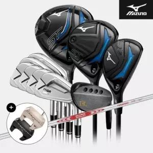 퍼터증정 미즈노 ST-Z 230 PRGR 01 스틸 남성 풀세트 11PC/6i/5번 PW 52 56  MODUS3 105