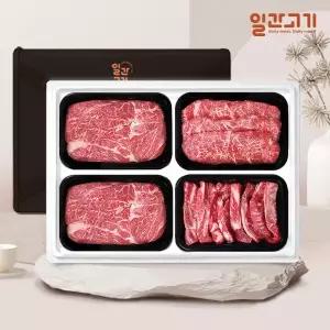 [롯데백화점]일간고기 [일간고기][냉장] 1등급 암소한우 선물세트 1.2kg (등등채갈)