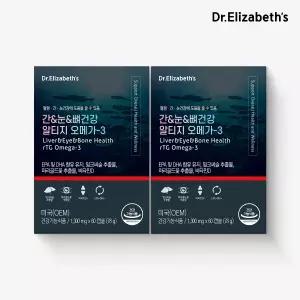 [롯데백화점]닥터엘리자베스 [닥터엘리자베스] 간&눈&뼈건강 알티지 오메가-3 (1,300mg x 60캡슐) x 2박스