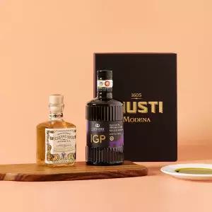 [롯데백화점]주세페주스티 주세페주스티 화이트 큐빅 발사믹식초+콘제디 IGP 올리브오일 500ml세트