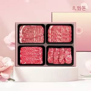 [롯데백화점]우화돈 [우화돈][냉장]1++(8,9)등급 암소한우 선물세트1.6kg(등/채/살/치)