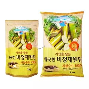 깨끗한 비정제원당 1kg/1개 + 3kg/1개 총2개(4kg)