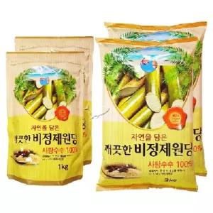 깨끗한 비정제원당 1kg/ 2개 + 3kg/ 2개 총4개(8kg)