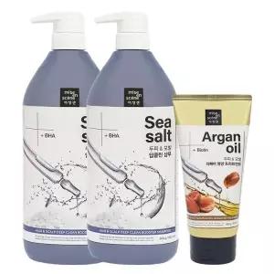 미쟝센 헤어앤스칼프 딥클린 부스터 샴푸 800g x2 + 트리트먼트 300g