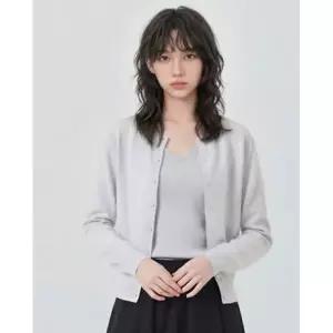 [롯데백화점]프로젝트엠 여성 라운드 긴팔가디건 EPG2EC2400