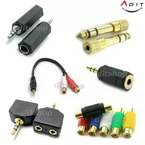 AUX 3.5 스테레오 스피커 RCA 5.5 모노 앰프 캐논 오디오믹서 TRS TS 마이크 3핀 변환젠더