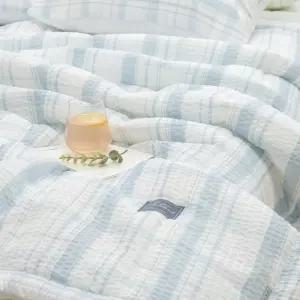 샤브레 시어서커 여름 이불 퀸Q (블루) 여름이불