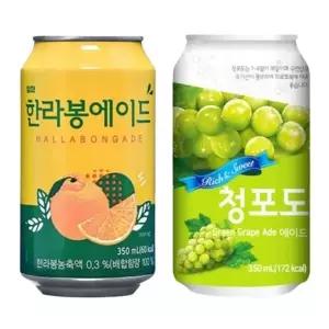 [한번에먹자쇼핑몰] 일화 청포도에이드 350ml 12개 + 일화 한라봉에이드 350ml 12개 / 총 24개