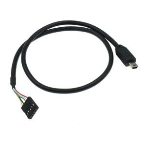 마이크로 5P 미니 B Type-C 남성 2.0 - 2.54mm 5인치 PCB 마더보드 듀폰 케이블 0.5미터 떨어져