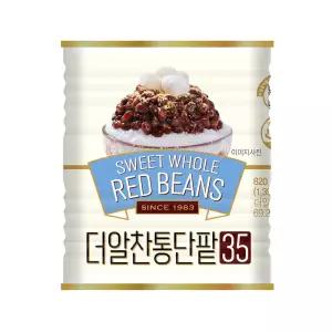 [화과방] 더알찬통단팥35 820g(캔) 저당도 / 6~7인분 대두식품 수입팥 빙수재료 팥빙수 간식 디저트 붕어빵 국화빵