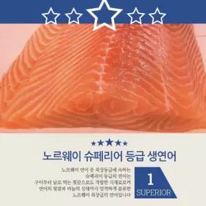 생연어 최상급 연어 노르웨이산 사시미 용 스시 슈페리어 프리미엄 fresh salmon 1kg