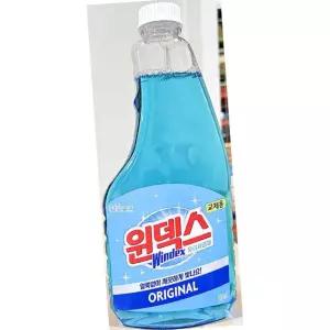 윈덱스 유리 세정제 500ml 리필용 6개 창문 거울 청소