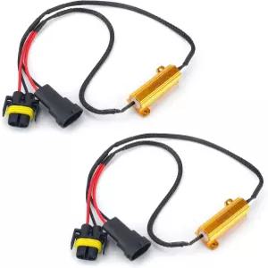 2PCS 880/881/H8/H11 LED 저항 키트 50W 6옴 헤드라이트 하이퍼 점멸 및 오류 코드 방지 안개등용 자동차