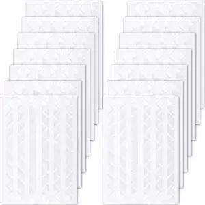 Hzopcw 1428pcs 14매 클리어 포토 코너 셀프 접착 장착 스티커 앨범 스크랩북 저널 포스터 카드