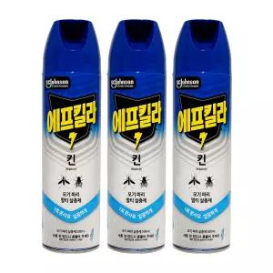에프킬라 킨 에어로졸 500ml x 3개 모기 파리 살충제