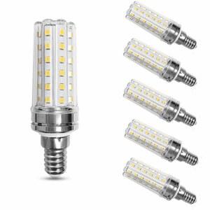 LED 옥수수 전구(6팩) E14 베이스 캔델라브라 전구, 12W(100W 백열전구) 장식용 캔들 3000K 따뜻한 흰색 샹들리에 AC85-265V