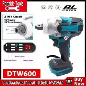충전식 전동 함석가위 Fit Makita DTW600 스크루드라이버 기계 브러시리스 전기 드릴 드라이버 18V 배터리