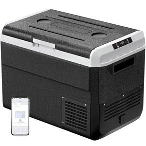 EKOJUCE 12볼트 냉장고, 53 쿼트 전기 쿨러, 자동차 냉장고 12V / 24V 100 240V AC, 휴대용 냉동고 -4 ~68 , APP 제어, 트럭, RV, 캠핑, 여행용