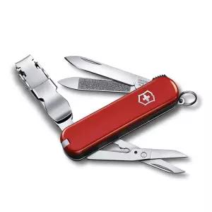 VICTORINOX(빅토리녹스) 네일 클립 580 레드 손톱깎이 방재용품 커브 블레이드 포함 8기능 스테인리스