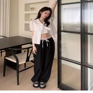 매장정품 PLASTIC ISLAND 플라스틱 아일랜드 [롯데]배색 밴딩 팬츠 PS7OPB05 1705901