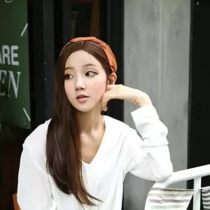 [룽스_65]볼륨C컬 생머리가발 긴머리 부분가발