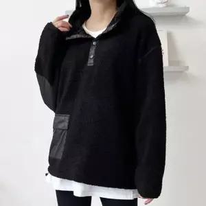 친절한탄씨 겨울철 데일리 양털 후리스 여자 뽀글이 맨투맨 뽀글이맨투맨 맨투맨 양털후리스 양털