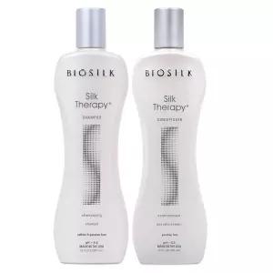 BioSilk 실크 테라피 듀오 샴푸 컨디셔너 세트 12온스 x 2