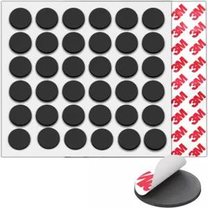 36팩 둥근 자석 도트 껍질과 스틱 직경 0.8 x 0.08 두께 접착식 뒷면이 있는 프리컷 마그네틱 테이프 DIY용
