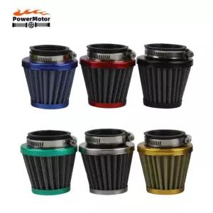 오토바이 35mm 38mm 에어 필터 자전거 ATV 공기 기화기 흡입 먼지 크로스 범용 Blue 38mm