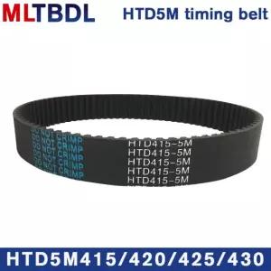 HTD 5M 밍 86 85 벨트 길이 너비 피치 5mm 고무 5/420/425/430mm 개 0mm 420mm