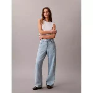 캘빈클라인 진 CALVIN KLEIN JEANS 여성 로우라이즈 배기 니들펀치 데님 47F495G 3U8 1100955