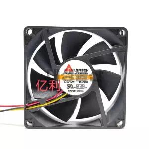 LDYZS FD128020HL 80mm 3선 저소음 컴퓨터 케이스 팬 12V 0.2A