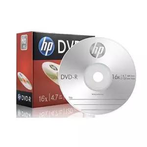 HP Media DVD-R 16x 4.7GB 1P 슬림 케이스 10장-WD62CF0