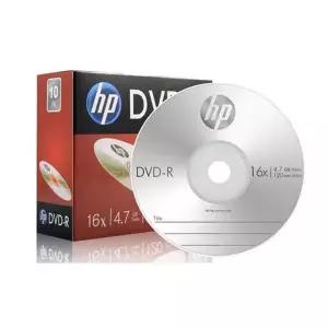 HP Media DVD-R 16x 4.7GB 1P 슬림 케이스 10장-WD62CF0