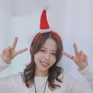 산타모자머리띠 파티 소품 방울 머리띠 크리스마스머리띠 산타인형 헤어용품