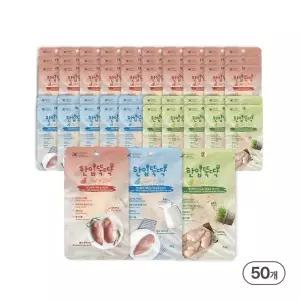 한입뚝딱 촉촉순살 닭가슴살 고양이 간식 대용량 콤보 22g x 50개(1100g)