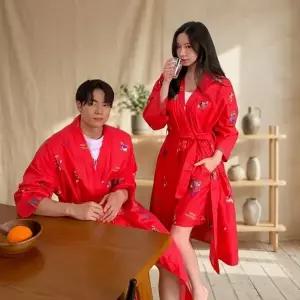 여성 페미닌 루즈 가디건 간절기 포인트 로브