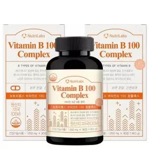 뉴트리랩스 비타민B 100 컴플렉스 활력 에너지 피로 관리 1650mg 90정 X 2개