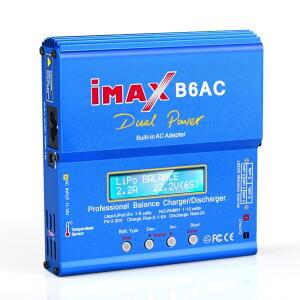 IMAX B6AC 80W RC 충전기 B6 AC 6A 밸런스 디지털 LCD 화면 포함 리튬이온 리튬인산철 니켈수소 니켈카드
