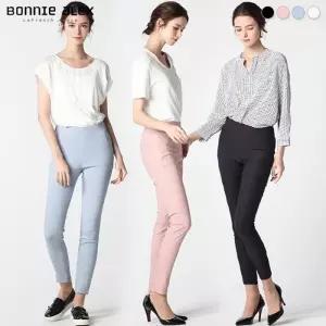 [보니알렉스]보니알렉스(BONNIE ALEX) 와이드 밴디드 스키니 팬츠 (택가격39000원)