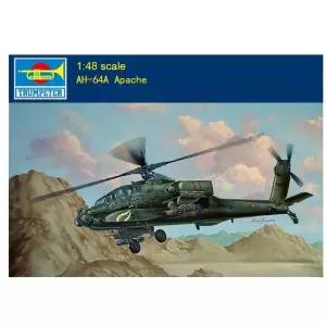 수집품 모형 조립 스케일 모델 키트 AH-64A 아파치 헬리콥터 - 고도로 세부적인 감소 트럼펫 05838 148