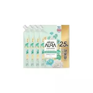 샤프란 아우라 섬유유연제 스모키머스크 1.7L 4개