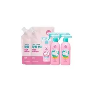온더바디 코튼풋 발을씻자 풋샴푸 비누향 385ml 2개 + 리필 500ml 2개