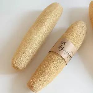 [라이프스토리]장수 통통한 천연수세미 30~35cm 4개 미세플라스틱없는 진짜수세미