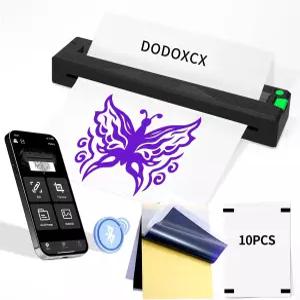 DOOXX 타투 스텐실 프린터 기계 2026년 아티스트 및 초보자를 위한 업그레이드된 휴대용 열 무선 블루투스