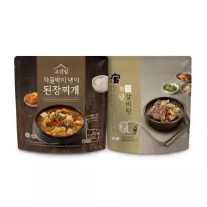 차돌박이 냉이 된장찌개800gx2 + 왕갈비탕1,020gx2 코스트코 잡화마켓2605