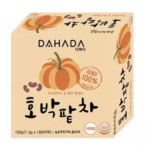 학교 호박차 다하다 호박팥차 늙은호박 100티백 1.5g 무료배송 팥차 수앤서21